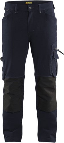 Blåkläder werkbroek 4-weg stretch x1900 zonder spijkerzakken 19891644 | donker marineblauw zwart | maat 52 - 7330509686980