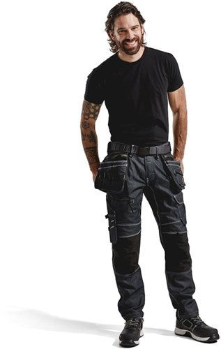 Blåkläder werkbroek denim stretch x1900 19901141 | zwart zwart | maat c48 - 7330509801314
