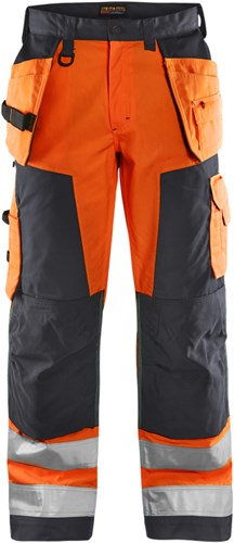Blåkläder werkbroek high-vis 15681811 | high vis oranje medium grijs | maat 64 - 7330509746479