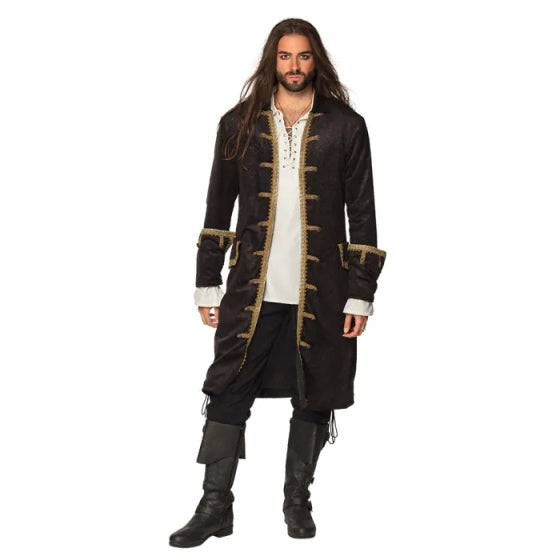 Boland Pirate Jacke Männer Polyester Schwarz Gold Größe 52