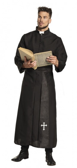 Boland Holy Priest Kostüm Männer Schwarz Größe 54 56