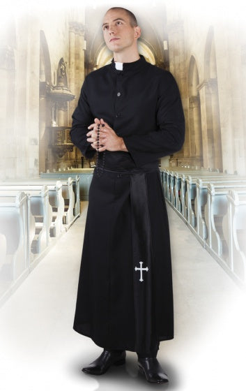 Boland Holy Priest Kostüm Männer Schwarz Größe 54 56
