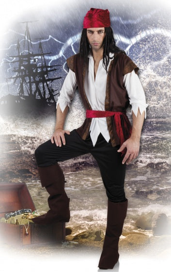 Boland Dress Up Pirate Thunder Heren Bruin Größe 50 52
