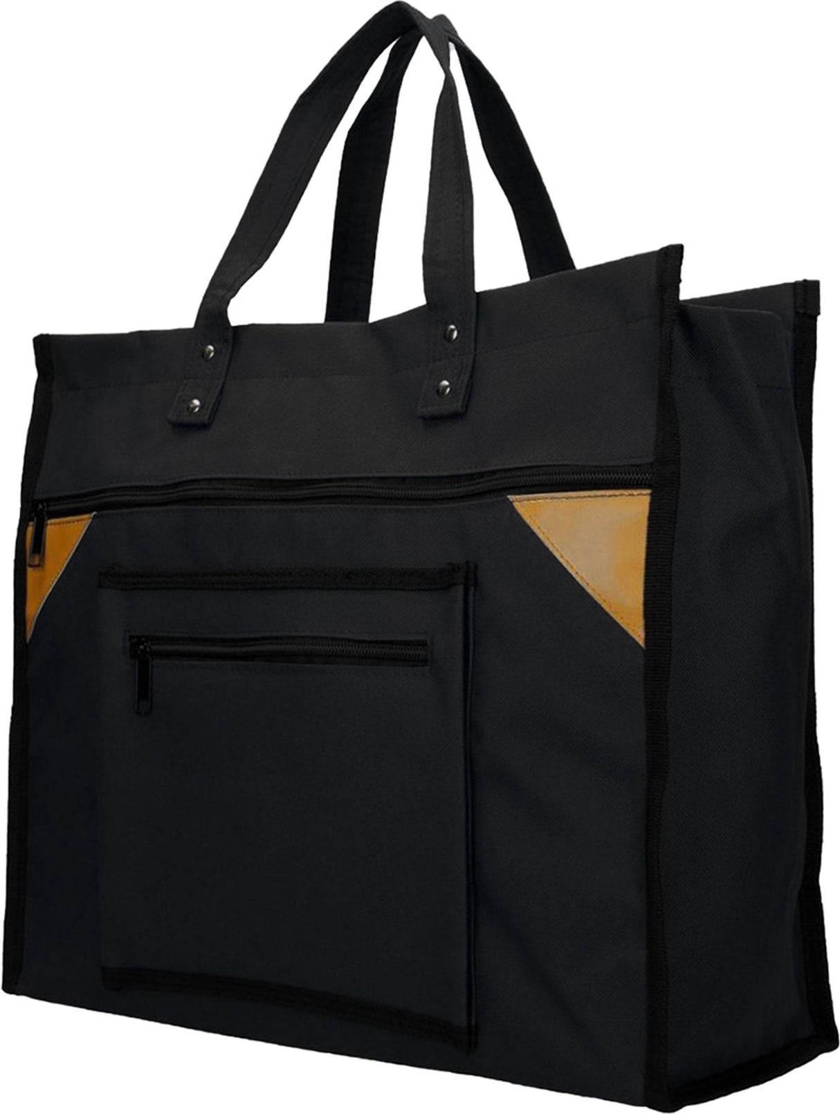 Einkaufstasche Canvas breit schwarz