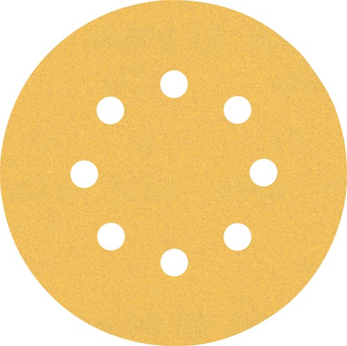 Bosch Zubehör Expert C470 Schleifpapier für Exzenterschleifer 125 mm, 8 Löcher, K120 5-teilig – 2608900807