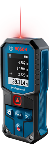 Bosch Blue GLM 40-31 Laser-Entfernungsmesser | 2 Batterien 1,5 V LR6 (AA) + Aufbewahrungskoffer – 0601075000