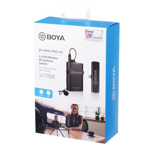 Boya 2,4 GHz Lavalier Mikrofon Wireless BY-WM4 Pro-K5 für Android