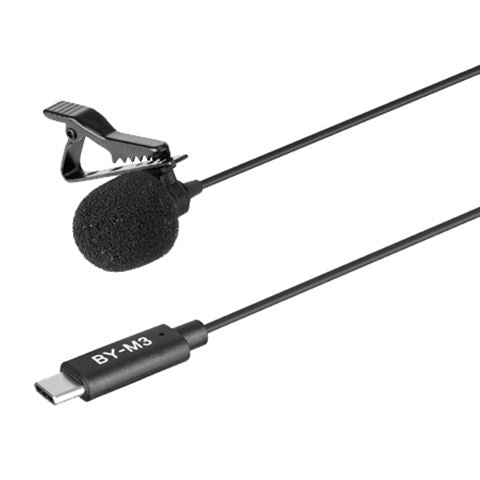 Boya Clip-On Lavalier-Mikrofon BY-M3 für USB-C