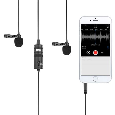 Boya-Duo Lavalier-Mikrofon BY-M1DM für Smartphone, DSLR, Camcorders und PC