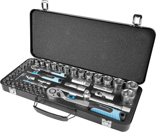 Brüder Mannesmann Steckschlüssel- und Bitsatz 56-teilig - Q25010