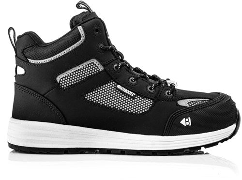 Buckbootz werkschoen largobay sneaker mid baz s1p esd zwart | zwart | maat 44 - 00.176.063.44