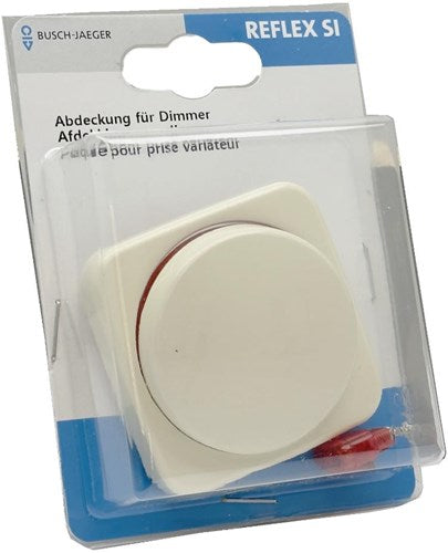 Busch Jaeger cremefarbene Abdeckplatte + Dimmerknopf – 4695050