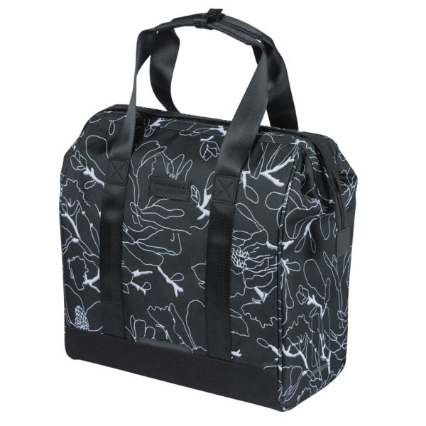Basil Fahrradshopper Grand Flower Mik 23l 12 x 35 x 35 cm – Schwarz