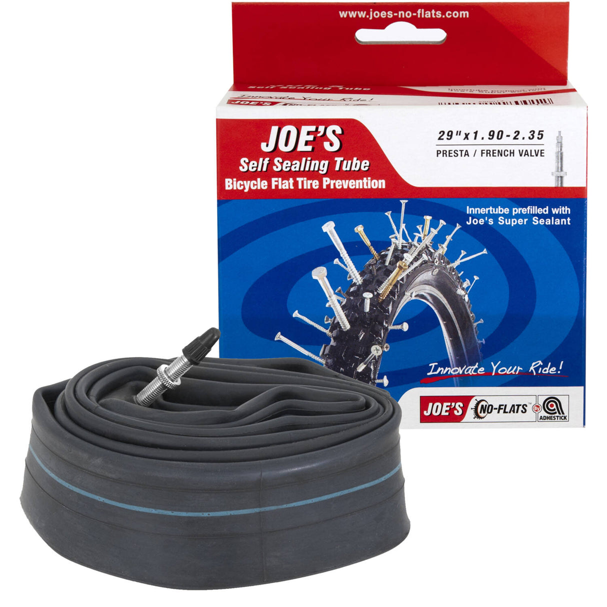 Joes No Flats Innenrohr selbstversiegelte Rohr FV 29x1.90-2.35 (MTB)
