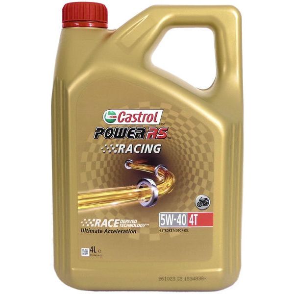 Castrol Oil Power RS Racing 4t 5w-40 – Flasche mit 4 Litern