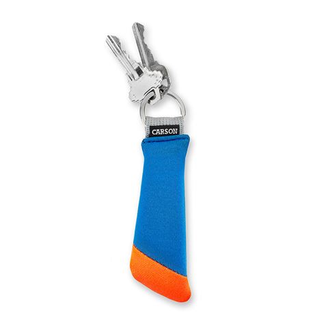 Carson schwebender Schlüsselanhänger für 3 Schlüssel – blau orange