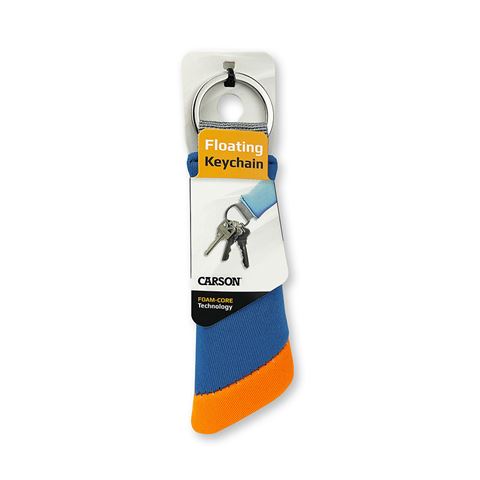 Carson schwebender Schlüsselanhänger für 3 Schlüssel – blau orange
