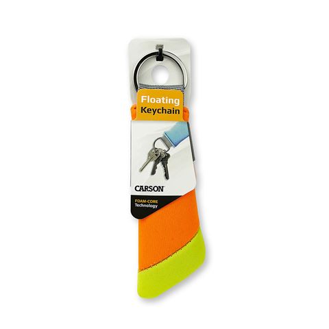 Carson Floating Schlüsselanhänger für 3 Schlüssel Orange Gelb