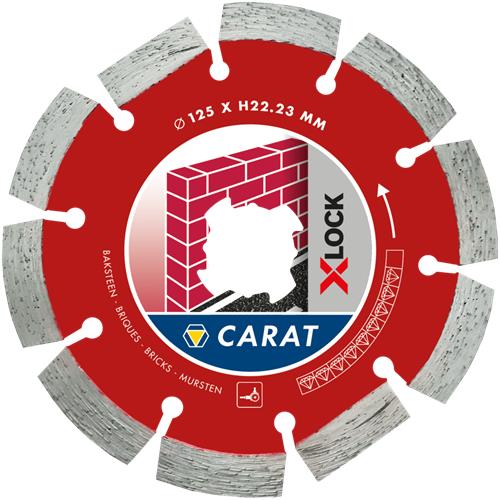 Carat Diamantsägeblatt 125x22,23 Brick X-Lock