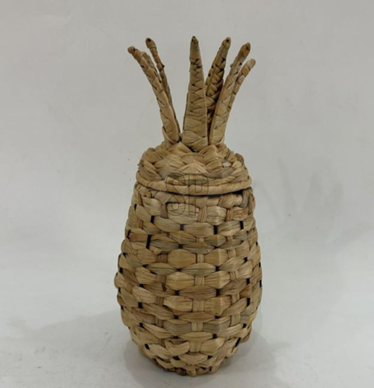 Cosydecor Ananaskorb aus Weidengeflecht, Rattan, 30 cm, Aufbewahrung