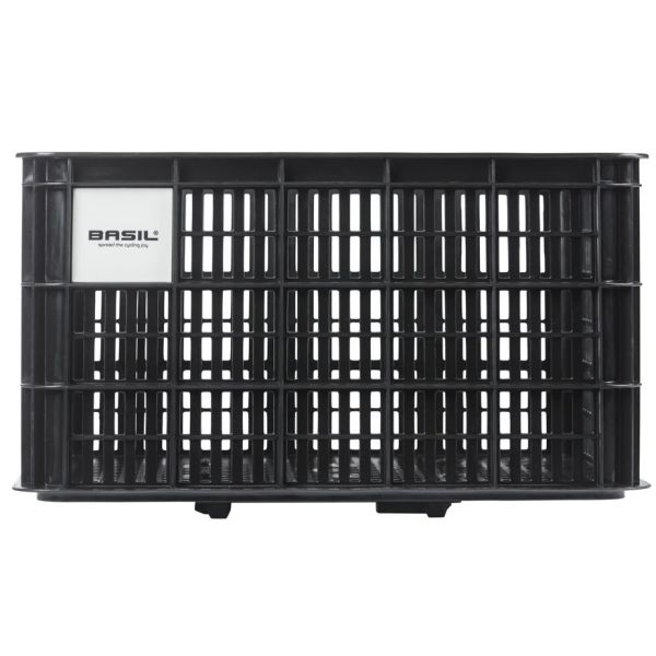 Basil Fahrradkiste l recycelter Kunststoff mik 40 Liter – schwarz