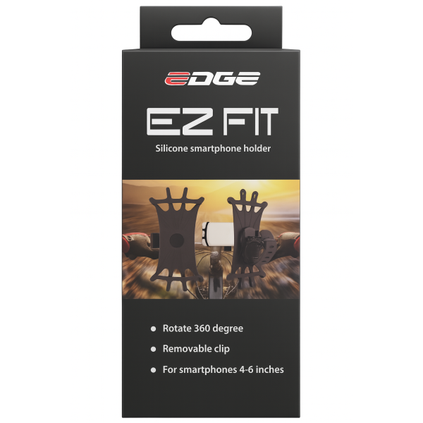Edge Telefonhalter EZ fit 360 ° Silikonschwarz