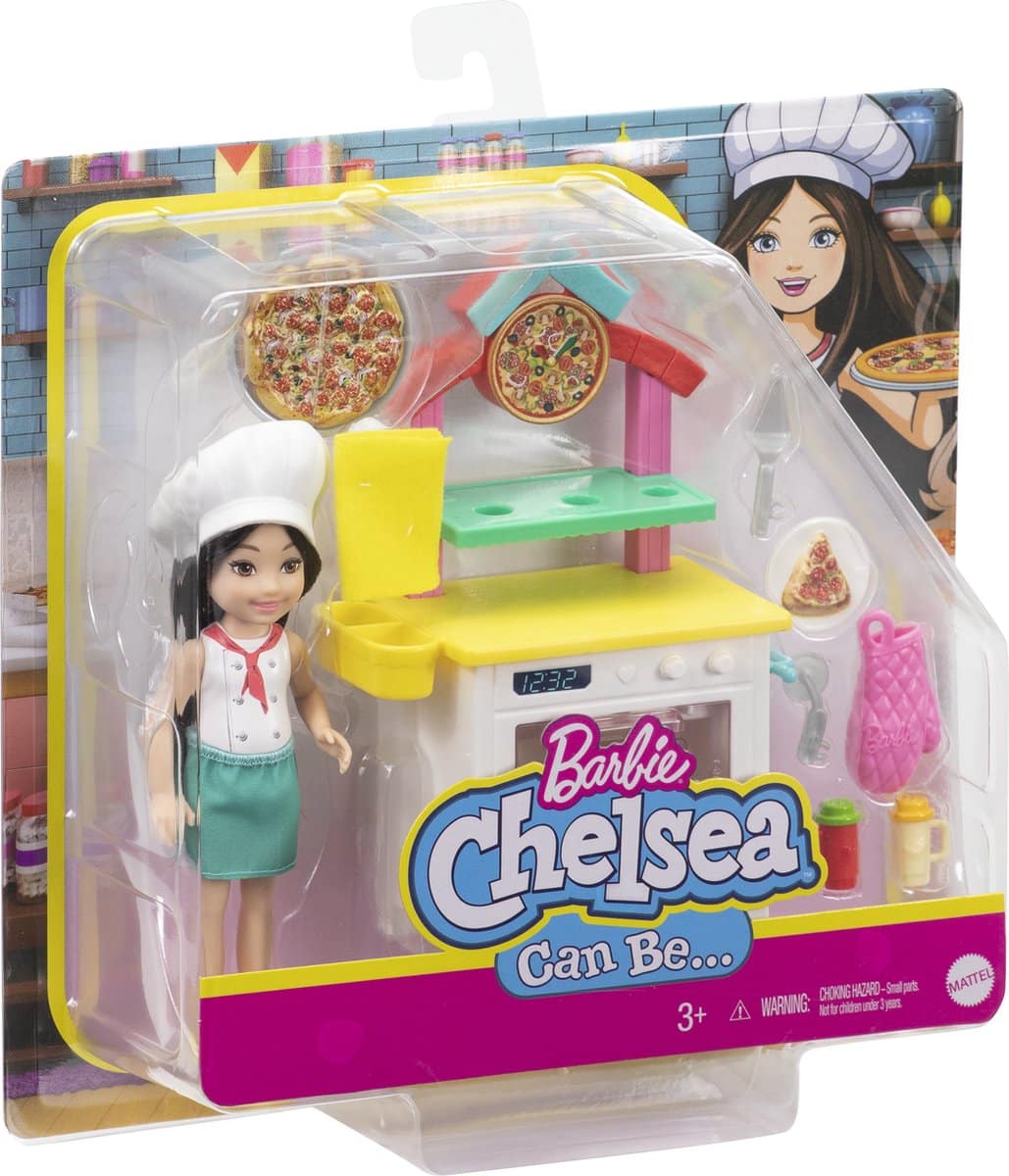 Otto Simon Barbie Chelsea Teen Puppe kann Pizzabäcker Chelsea Spielset sein