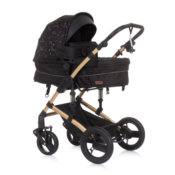 Chipolino-Kamera faltbarer Kinderwagen 3-in-1 mit Windelbeutelbraun braun