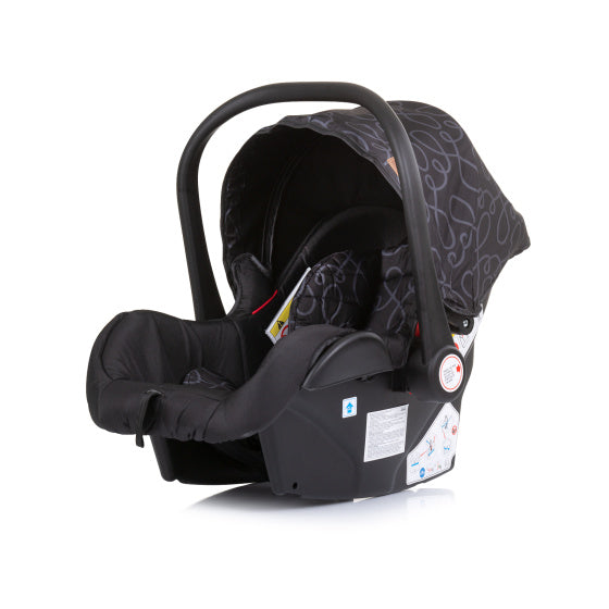 Chipolino Estelle Autositz mit Adaptern 40-85 cm Gruppe 0+ Ebenholz
