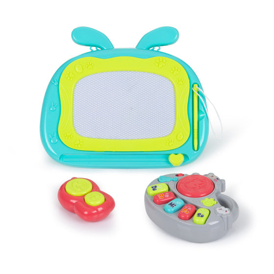 Chipolino Funny Game Walker mit Klavier, Telefon Zeichenbrett grau