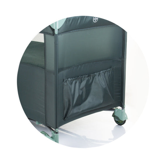 Chipolino faltbares Campingbett mit klappbarer Seite rosa