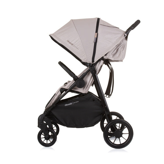Chipolino Top-Klappbuggy für 2 Personen, Macadamia-Beige-Schwarz