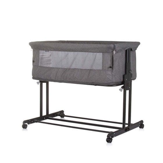 Chipolino Zen Beistellbox mit Moskitonetz Granitgrau