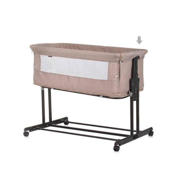 Chipolino Zen Beistellbox mit Moskitonetz Macadamiabeige
