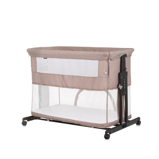 Chipolino Zen Beistellbox mit Moskitonetz Macadamiabeige