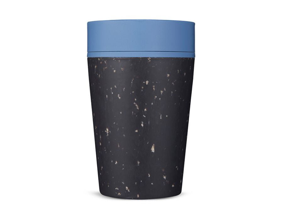 Circular Co. Kaffeetasse - runde Tasse - schwarz blau - 227 ml