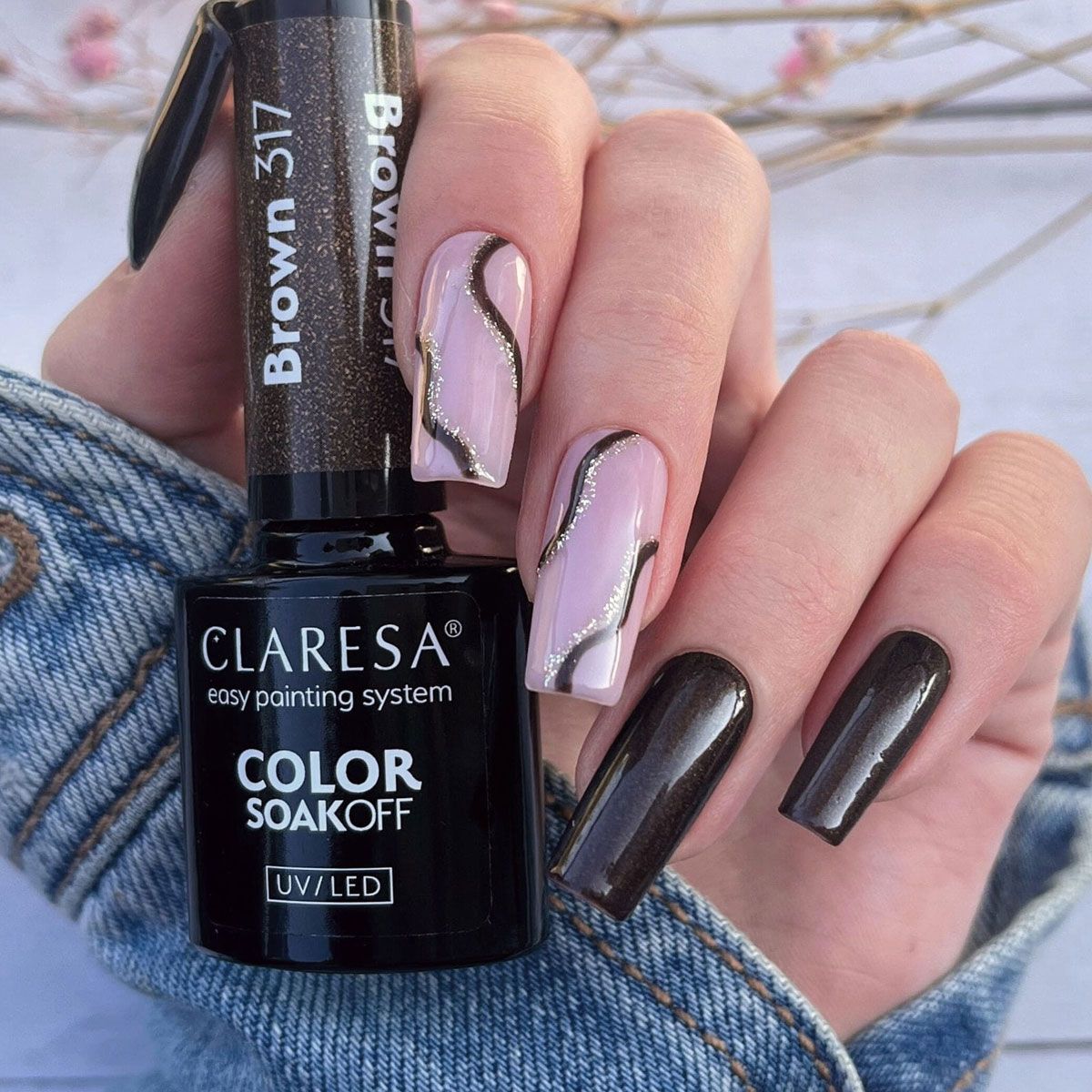 Claresa UV-LED-Gelpolitur 5 ml Braun 317 warme Gefühle