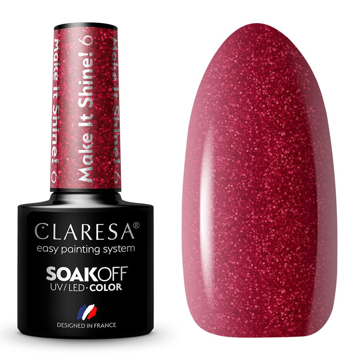 Claresa UV-LED-Gel-Nagellack, 5 ml, Make It Shine 6