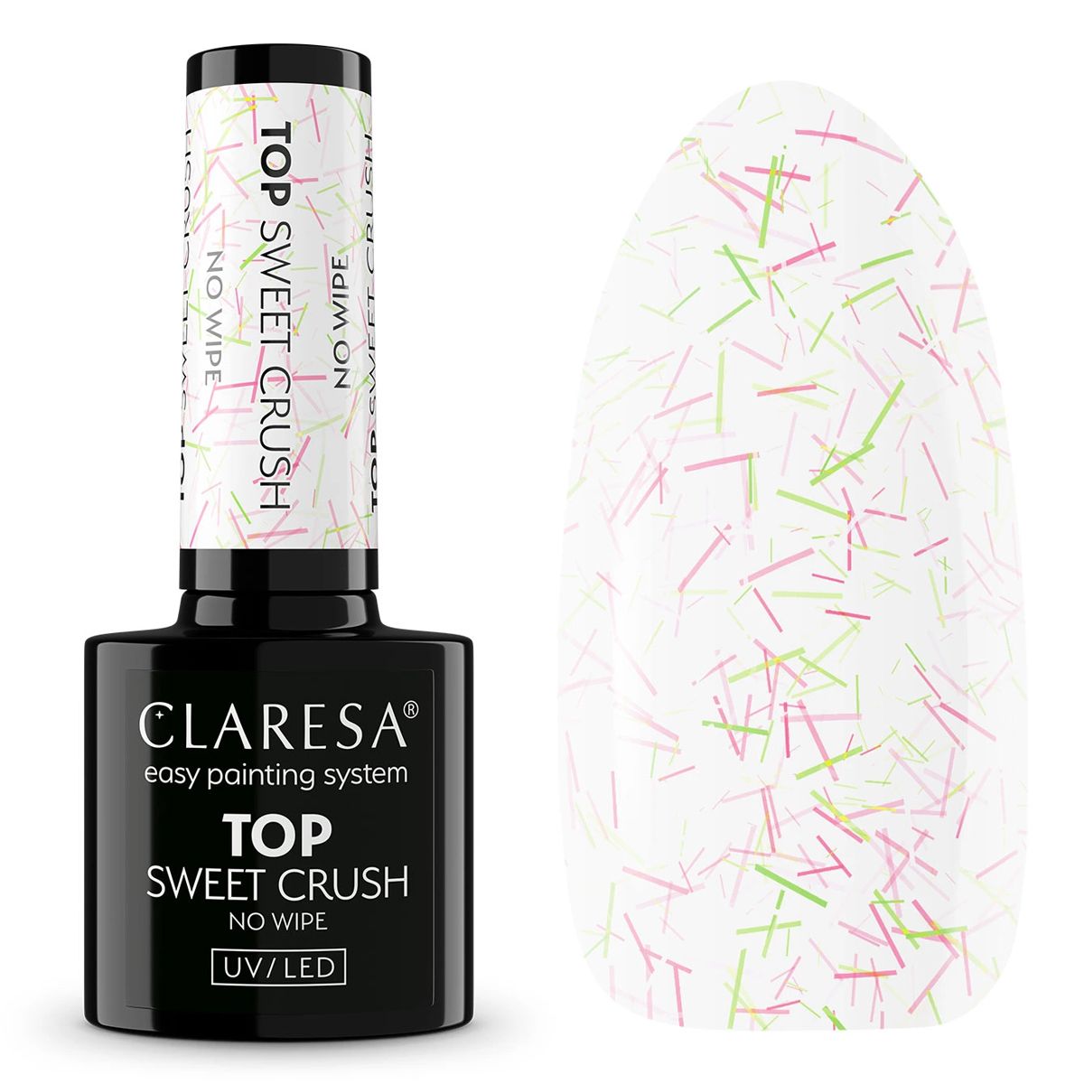 Claresa Top Coat ohne Abwischen, Sweet Crush, 5 ml