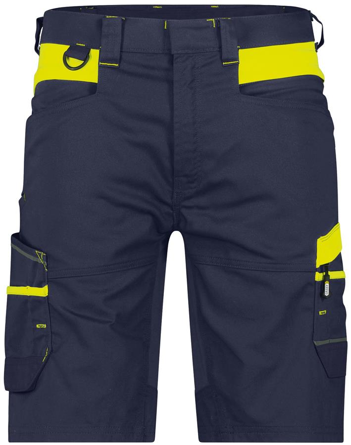 Dassy Arbeitsshorts Manila Nachtblau Fluorgelb 64