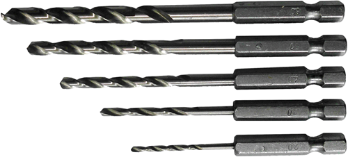 Connex-Set Stahlbohrer 2–6 mm, 6 Karat, 5 Stück, blau – cox978205