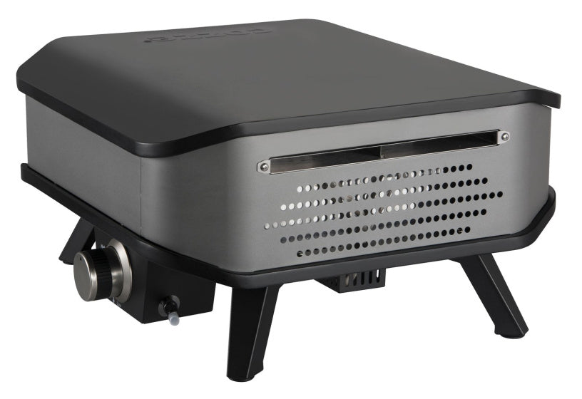 Cozze Gas Pizzaofen 13 '' mit Pizza Stene 5 kW schwarz grau