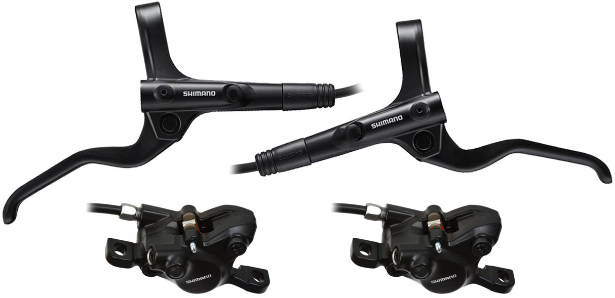 Shimano MT200 hydraulisches Scheibenbremsen-Set vorne + hinten 1000 1700 mm schwarz
