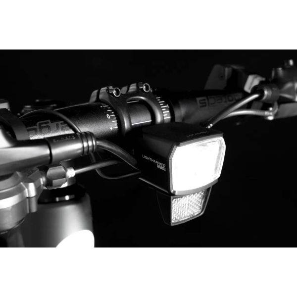 Trelock Scheinwerfer Lightthammer LS 930-HB E-B 12V DC 130 Lux