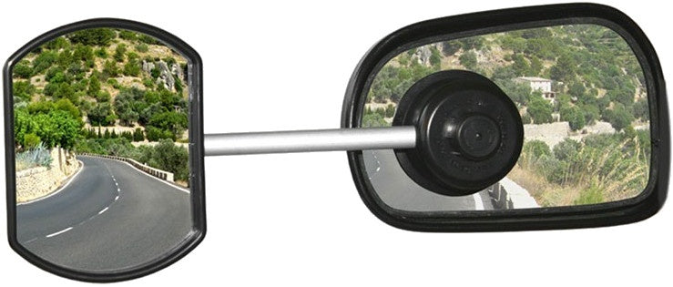 Defa Caravan Spiegel mit Saugnapfbecher 11 cm schwarz