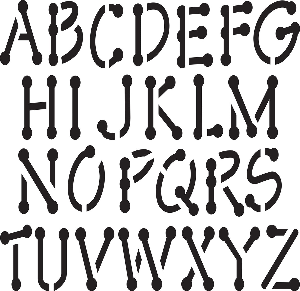 Delta • Schablonenmania x1 Alphabet 9cm.