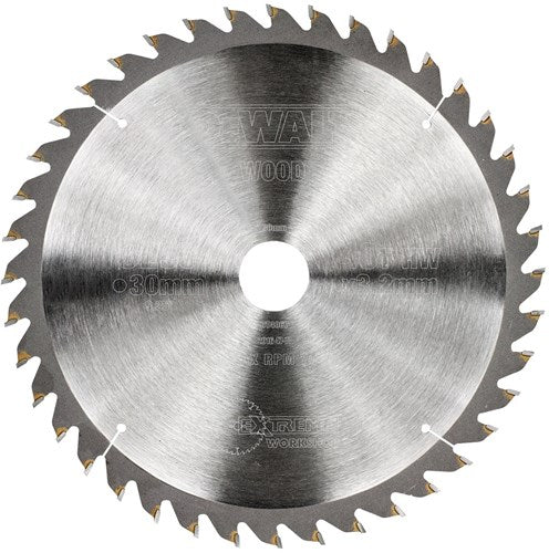 Dewalt Zubehör Kreissägeblatt 235 x 30 x 40 Zähne, Wechselzahnung, positiv 10°, Kerbe 3,0 mm – dt4067-qz