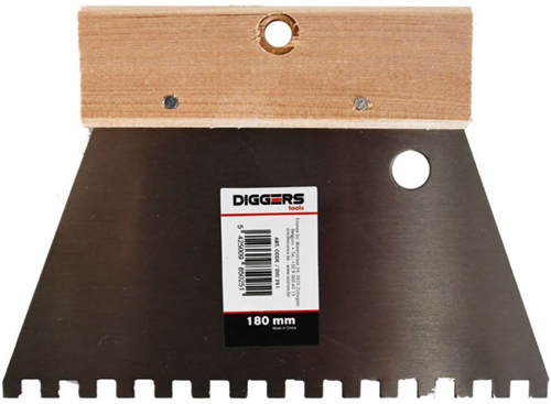 Diggers lijmkam | 180mm | grof | 6x6mm - dig251