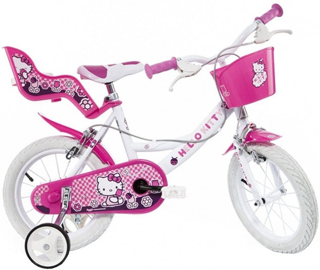 Dino Hello Kitty 16 Zoll 27 cm Mädchen Knijprem weiß Pink