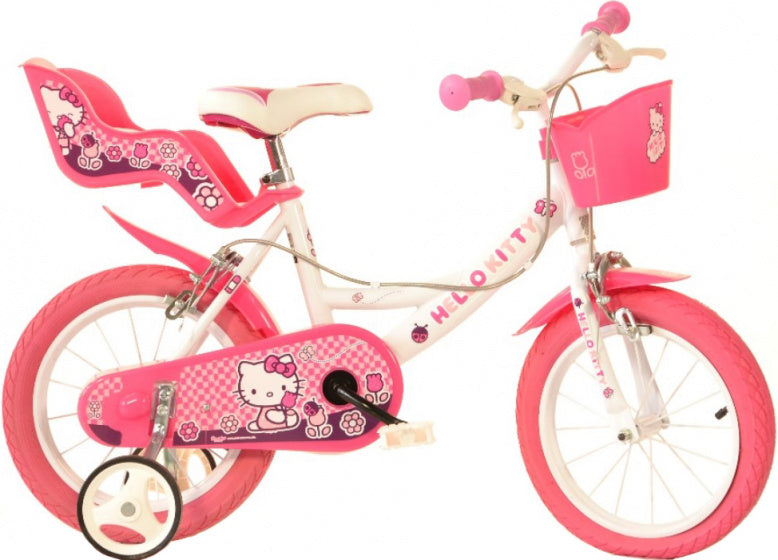 Dino Hello Kitty 14 Zoll 23 cm Mädchen Knijprem weiß Pink